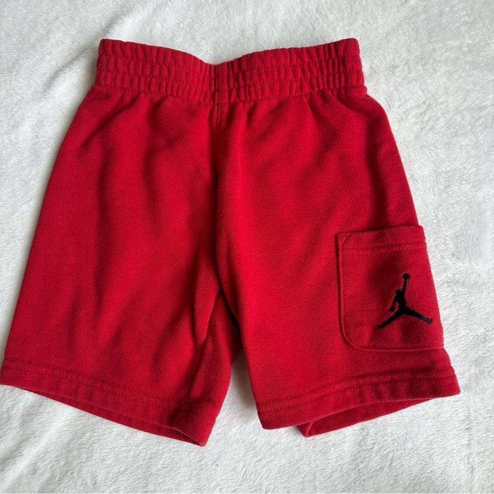 Kids Red Jordan Shorts